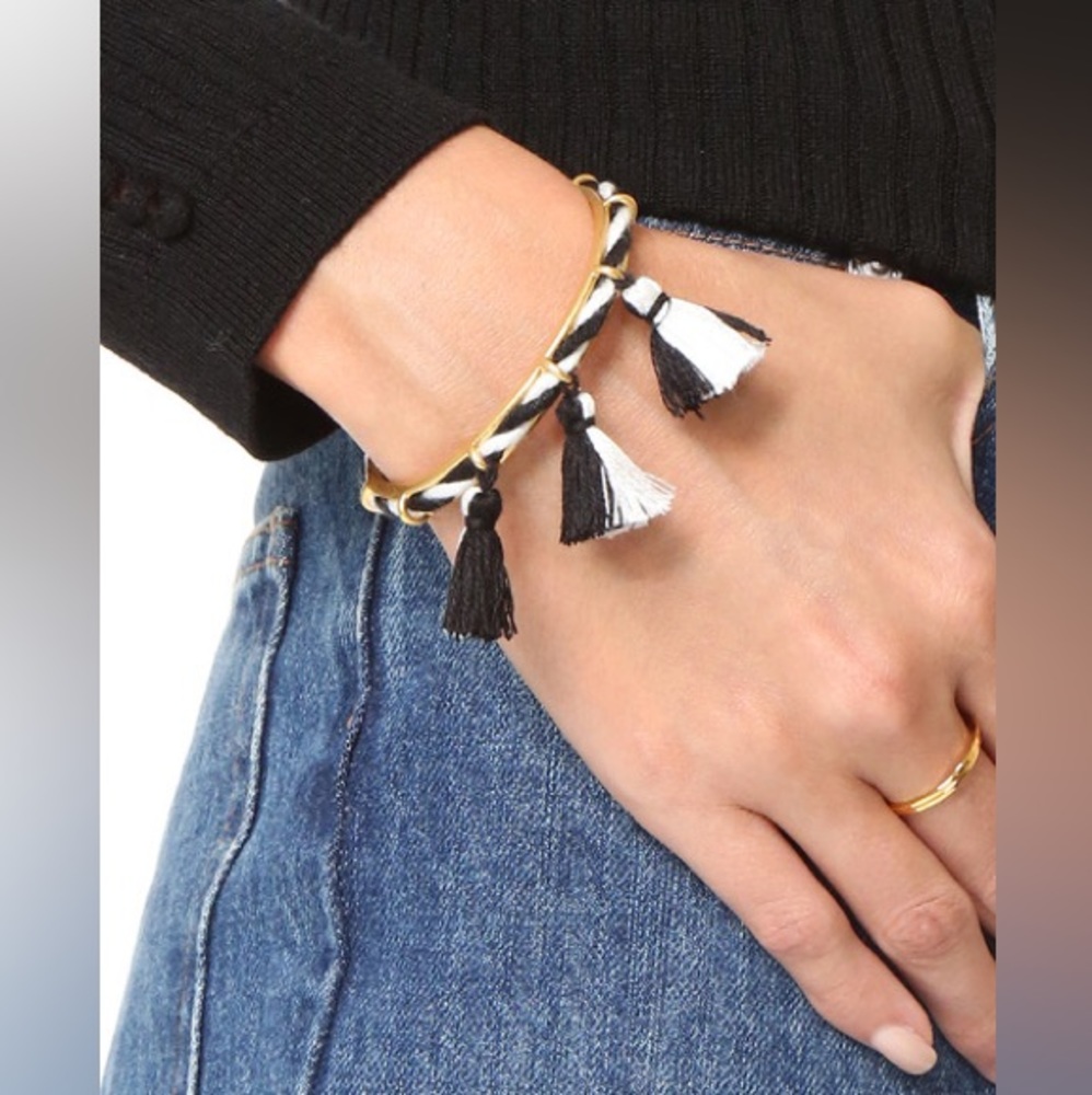 Madewell Cord Tassel Cuff Bracelet